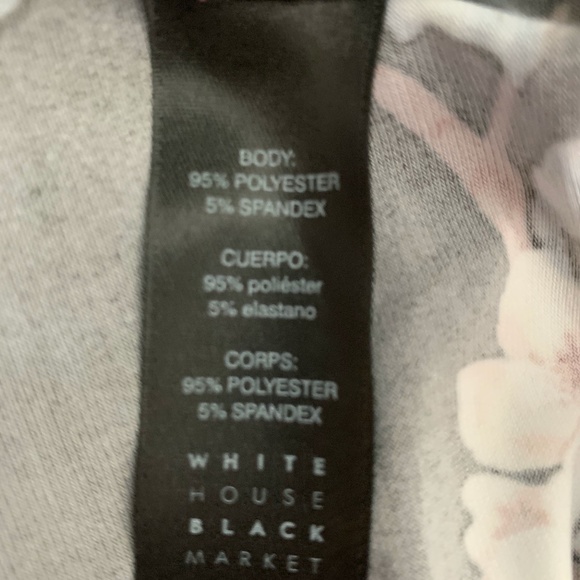 NWOT White House Black Market Floral Dress Cuffed - Picture 6 of 6